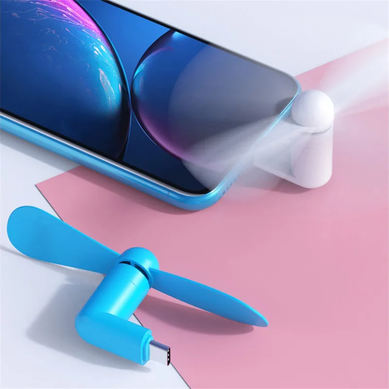 Type-c Fan USB Flexible Mini Mobile Phone Fans Android Type C Hand Fan Cooler For Huawei For Samsung Xiaomi Notebook