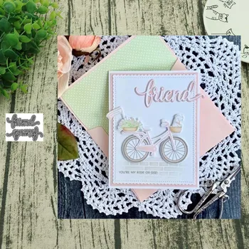 

Metal cutting dies friends words with shadows cut die mold decoration Scrapbook paper craft knife mould blade punch stencils die