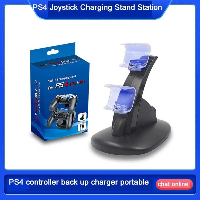 

ps4 Controller charging station Charger LED Dual USB charger Dock for PS4 joystick battery charger for Playstation 4 PS4 series