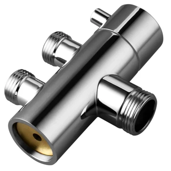 

New Shower Faucet Diverter 3 Way Shower Arm Diverter 2 Functions Faucet Valve for Shower Mixer Brass Body Chrome Plated