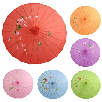 

Chinese Vintage Silk Umbrella Wedding Photo Parasol Dance Props Vintage Silk Umbrella Wedding Parasol Dance Props Home Decor