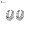 silver hoop earrings