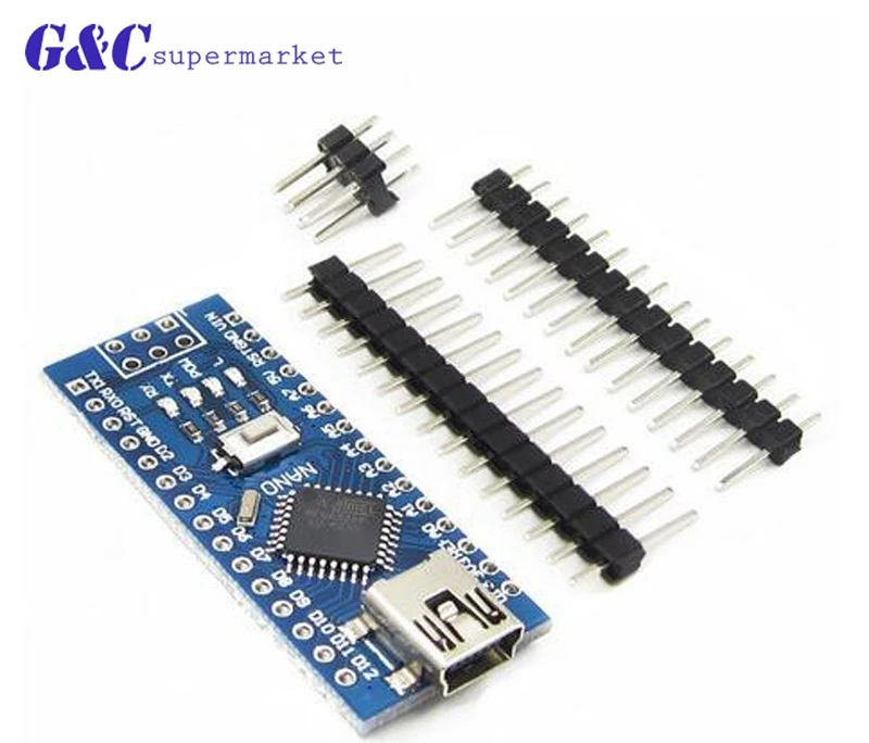 Совместимая плата Nano V3.0 ATmega168 / 328P 5V 16M микроконтроллер для Arduino ATF совместима с