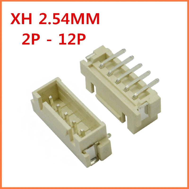 XH Коннектор с шагом 2 54 мм вертикальный разъем SMD 2P/3P/4P/5P/6P/8P/9P/10P/11P/12P шаг