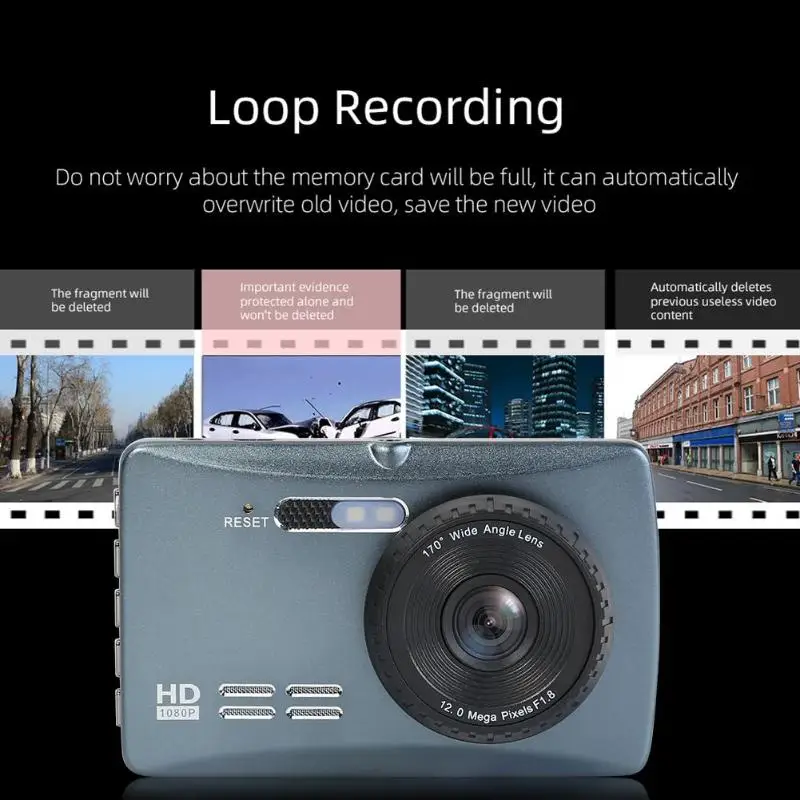 Мини видеорегистратор V6 HD 1080P с циклической записью и ЖК дисплеем 3 6