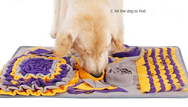 Xinwanna Pet Dog Round Sniff Training Mat Smell Pad Food Feeding