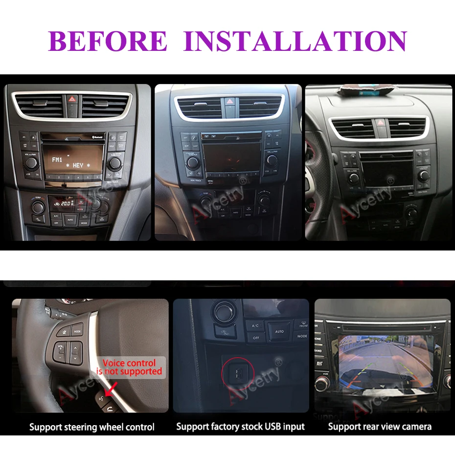 Cheap 4G+64G 8 CORE Car dvd multimedia player 2 din android 9.0 gps navigation audio For suzuki swift 2005-2018 car radio stereo obd2 1