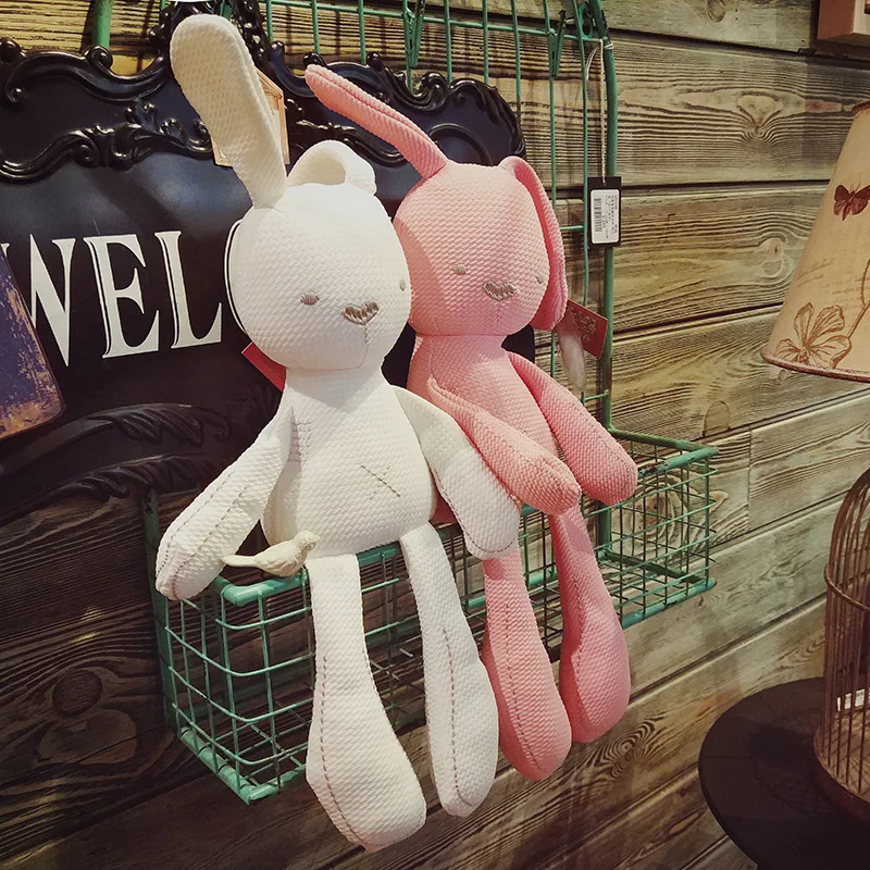 

Infant Pacify Toy Newborns-Bite Educational Muppet Baby Doll Stuffed Toy Pacify Rabbit with Pajama