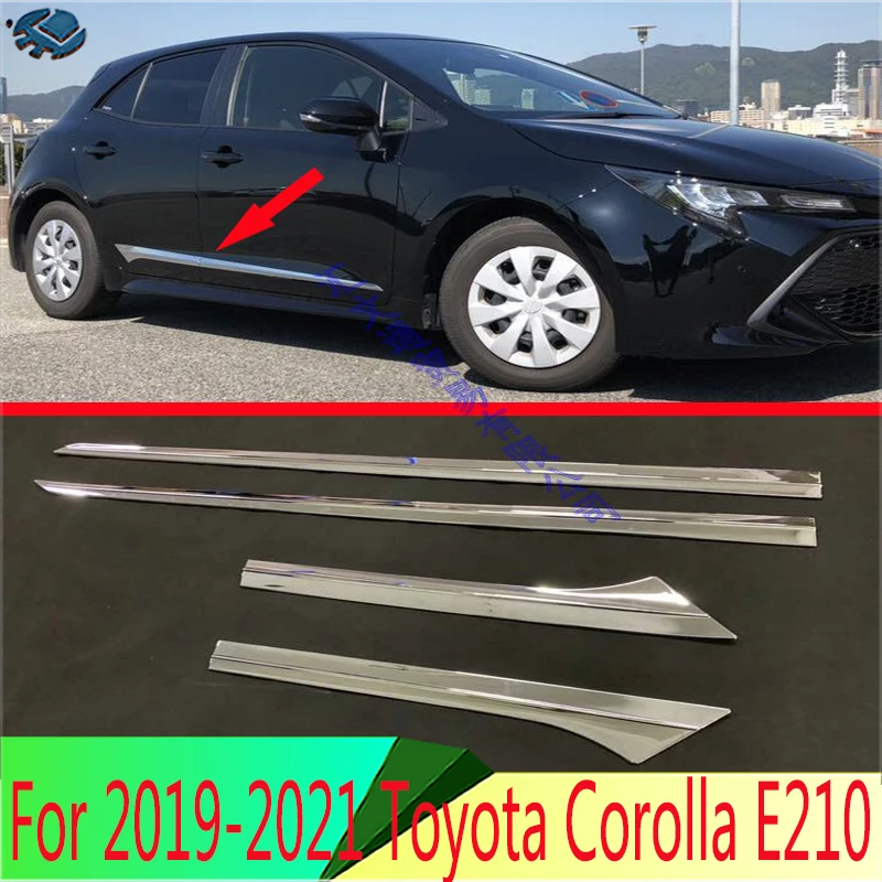 Для 2019-2021 Toyota Corolla E210 Sport хэтчбек Auris ABS Хромированная Боковая дверь украшение