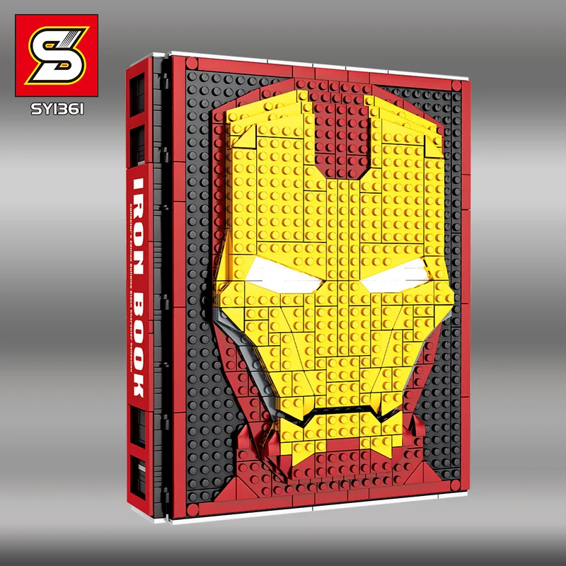 2516 шт новые творческие marvel Железный человек строительный блок Броня Железного человека подземный лабораторный креативный строительный блок SY1361
