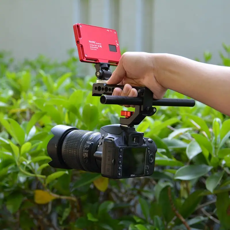 Алюминиевый Топ ручка Горячий Холодный башмак Сырная ручка для Dslr цифровой камеры комплект 746D