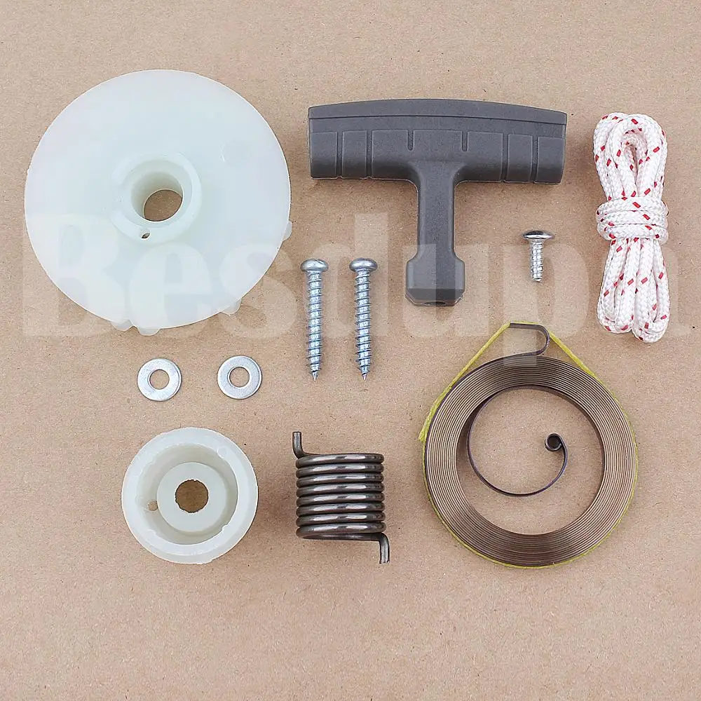 リコイルスターター/YS-CS2500 | 部品購入,ガーデニング,チェーンソー,YS-CS2500 | HAIGE(ハイガー) 公式オンラインショップ 2ピースチェーンソーリコイルスタータープーリーロープローターS170 180に適合