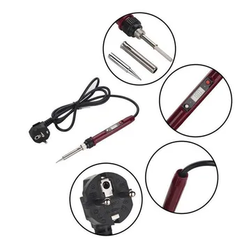 

80W 220V Electric Soldering Iron Welding Tool Hand Solder Wire Tweezers EU Plug