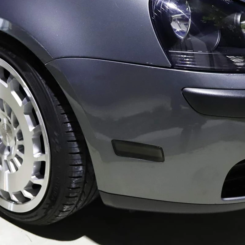 Для 2010- Golf Mk6 Gti передний бампер боковые габаритные огни корпус отражатель-черный