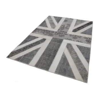 

174x244 Cm British Handmade Flag Patchwork Rug-6x8 Ft