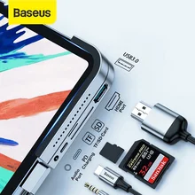 Baseus USB C HUB Type C to USB 3.0 HDMI USB HUB for iPad Pro Type C HUB for MacBook Pro Multi 6 Ports Adapter HUB Dock Station