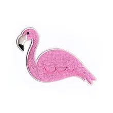Розовый вышитый патчи Фламинго производитель Железный значок одежды может сделать как ваш логотип