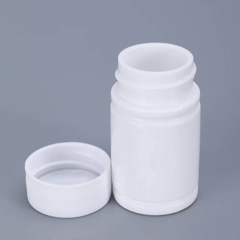 Refillable Bottles Medicine Storage Container 100Pcs 20ML Small Round Bottle With Screw Cap Medicine Pill Capsule Tablet Storage Container Vitamin Refillable Bottles