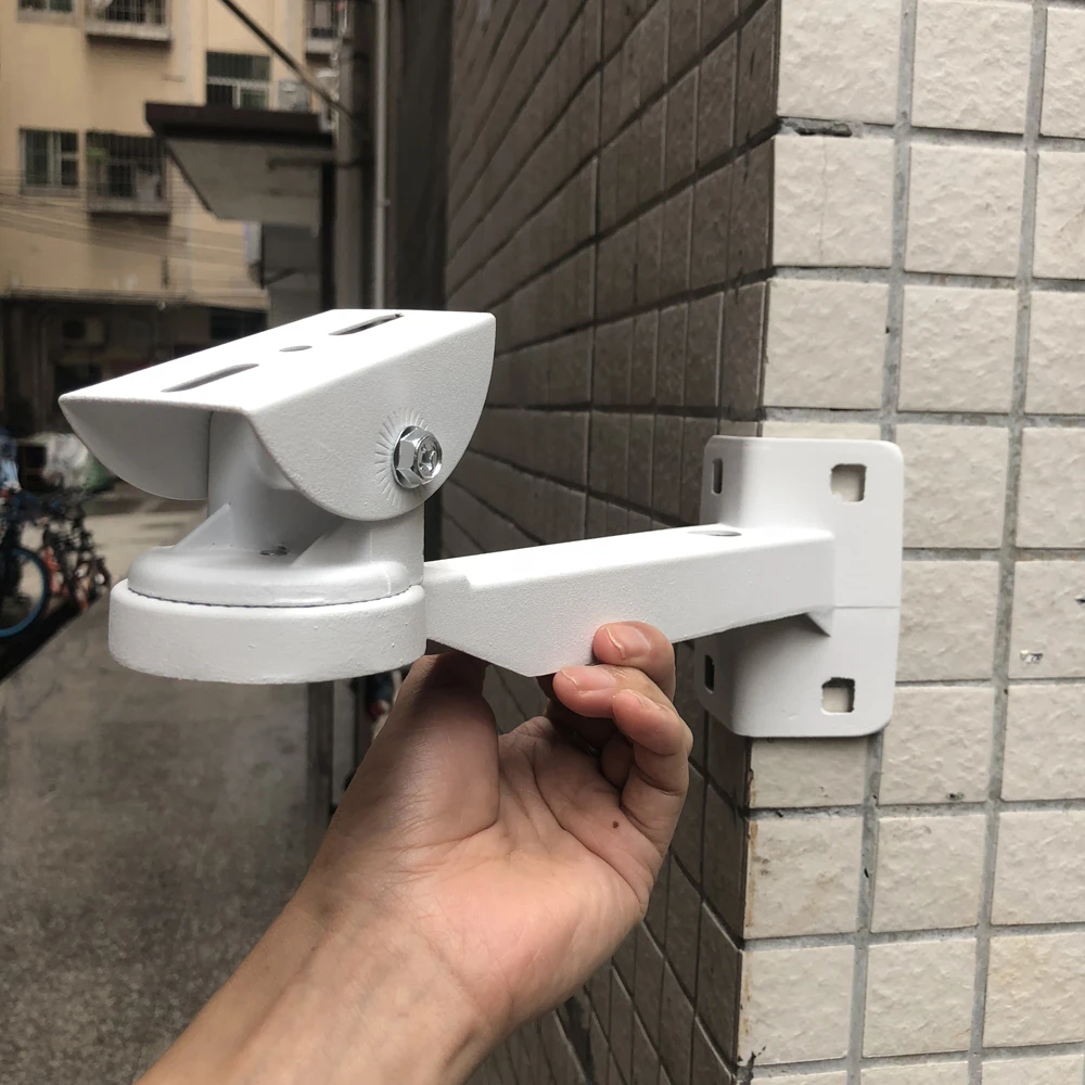 HighQualityWhiteMetalWallMountBracketSurveillanceCCTVCamera