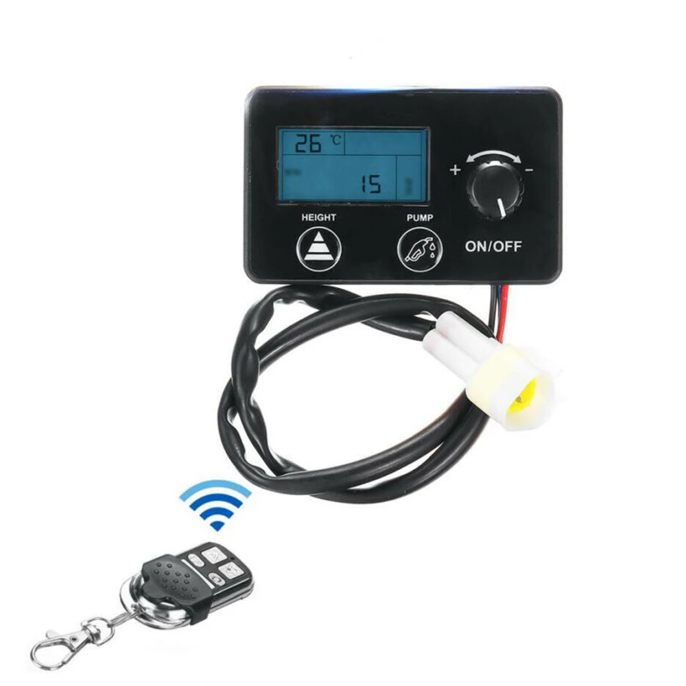 Interruptor de Controle Display Digital Remoto Diesel Aquecedor Estacionamento 12 - 24 v Peças Lcd ar 6 Controles de aquecedor e AC