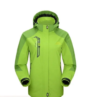 JACKSANQI весенне-осенняя мужская водонепроницаемая походная куртка для активного отдыха, ветровка для походов, спортивные пальто RA320 - Цвет: Women Fruit Green
