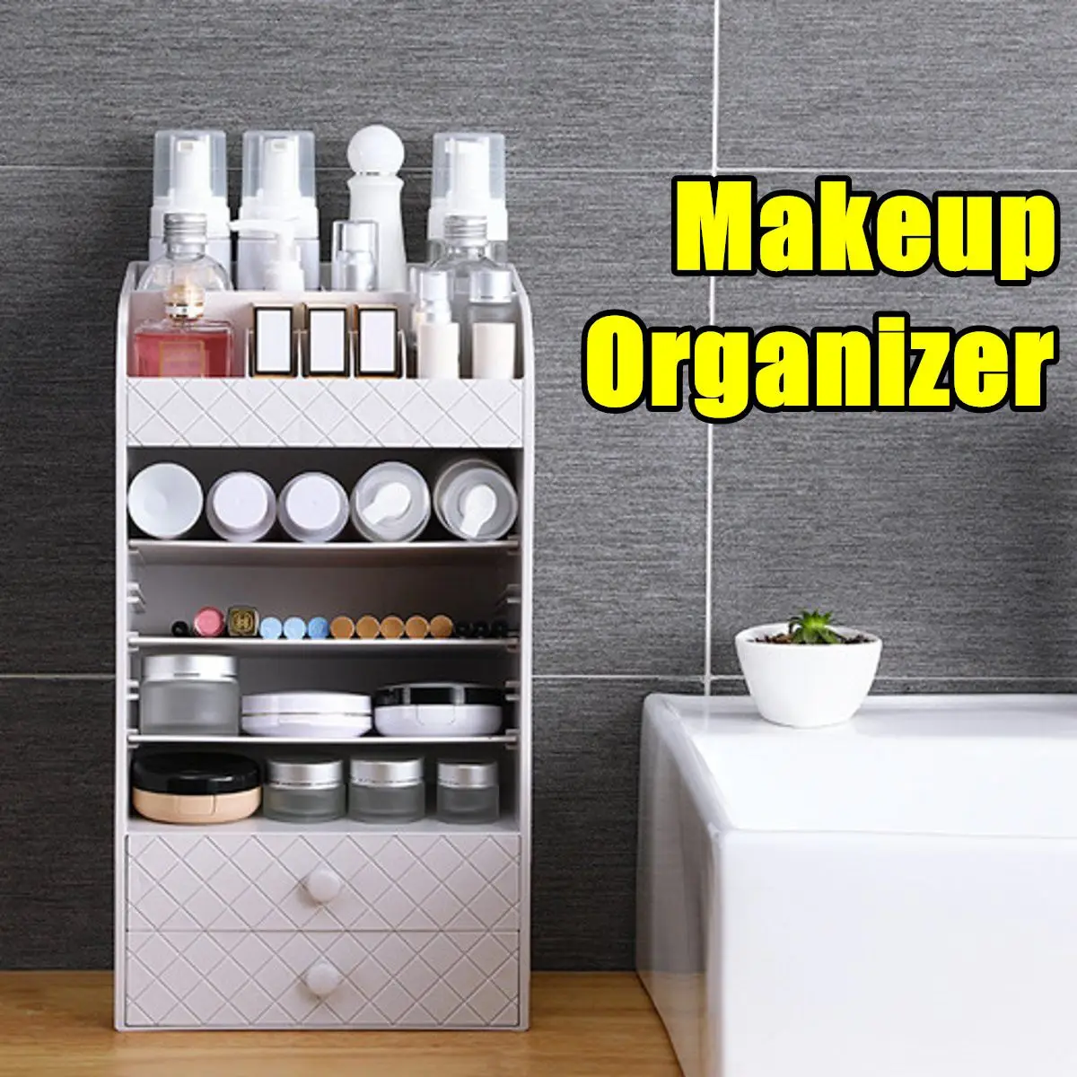 

Multilayer Makeup Organizer Drawers Plastic Cosmetic Storage Box Jewelry Container Make Up Case Makeup Brush Holder Organizers