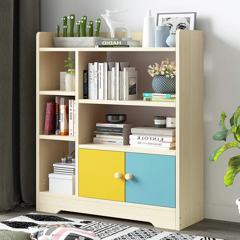 

VIP Bookshelf Simplicity Floor Bookcase Modern Minimalist Storage Rack Creative Cabinet Living Room Library