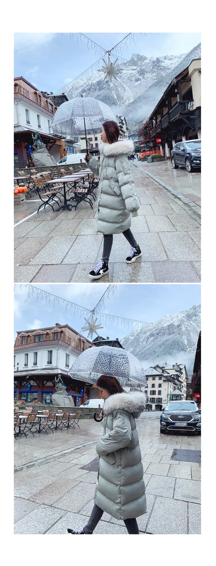 Одежда на Хлопчатобумажной Подкладке для фотосессии, женская зимняя куртка средней длины, стиль, Толстая куртка свободного кроя в Корейском стиле для студентов
