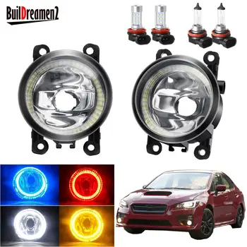 

Angel Eye Fog Light Assembly For Subaru WRX 2015 2016 Car Front Bumper Fog Light With Halo Ring Daytime Running Lamp H11 12V