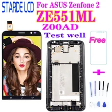 5,5 '' ЖК-дисплей для ASUS Zenfone 2 ZE551ML ЖК-дисплей сенсорный экран дигитайзер с рамкой для ASUS Zenfone 2 ZE551ML Z00AD lcd