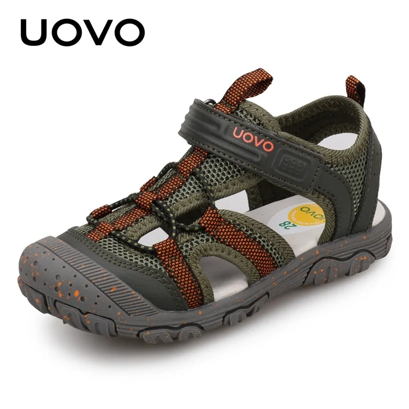 Kids Fashion Shoes 2025 Sock Style Color Matching Design Soft Durable Rubber Sole Comfortable Boys Sandals With #22-35 4