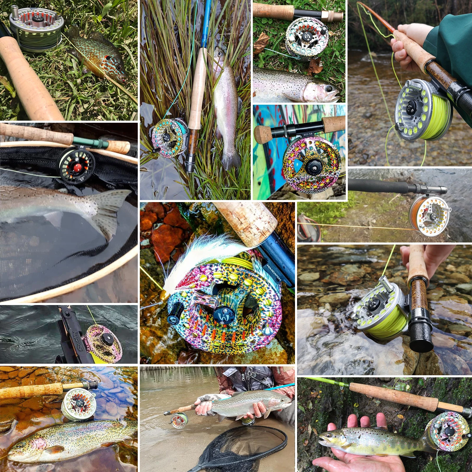 Maximumcatch Fly Fishing Reel 1/2/3/4/5/6/7/8 WT Large Arbor Die Casting Aluminum Fly Reel