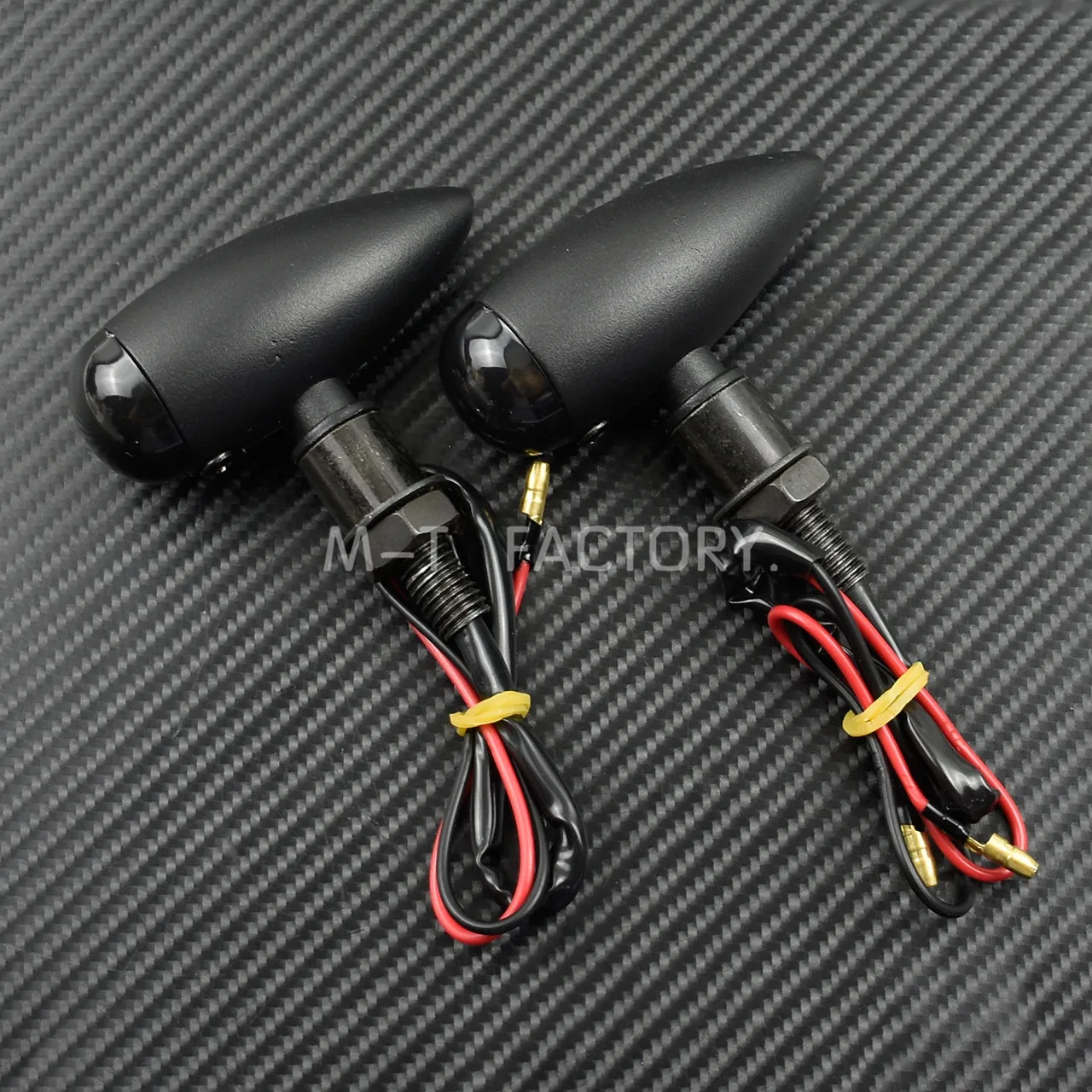 2pcs lights Мотоцикл Пуля поворотники индикаторы мигалка огни лампы черный для Harley Cruiser Chopper Кафе Racer для Honda Для Kawasaki - Цвет: 2pcs lights