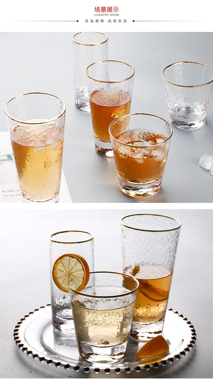 Лидер продаж, креативная волнистая золотая линия, японская стеклянная чашка с рисунком знаменитостей, чашка для воды, чашка для холодных напитков, чашка для сока, чашка для молока, набор