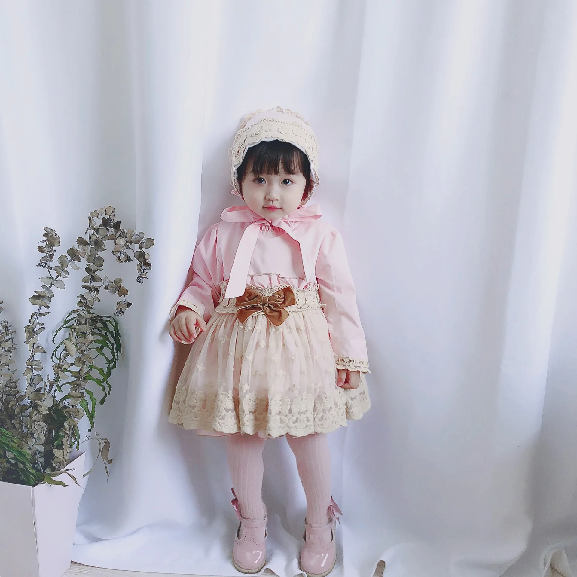 Осеннее испанское детское платье-футляр кружевное платье с вышивкой платье принцессы рождественское платье для девочек милое платье для дня рождения