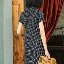 Чонсам женский летний стиль ретро китайский стиль Повседневная измененная версия короткого 19323