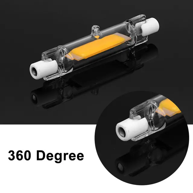 매우 밝은 조명을 제공하는 LED 빛 R7S 전구
