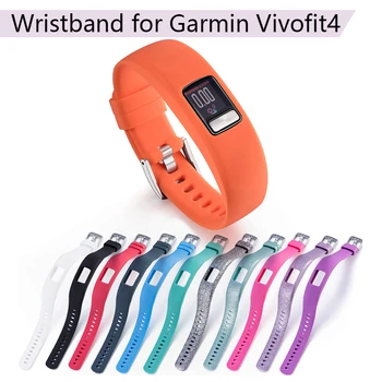 

Replacement Soft Silicone Pattern Wrist Band Strap for Garmin Vivofit 4 Activity Fitness Tracker Watchband Bracelet smart ring