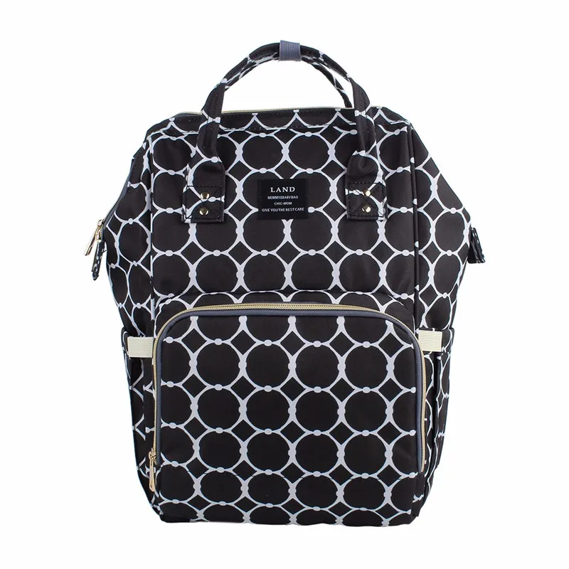 Новая модная сумка для детских подгузников для мам, сумка для подгузников для мам, Большая вместительная детская сумка, рюкзак для путешествий, дизайнерская сумка для кормления - Цвет: plaid 2
