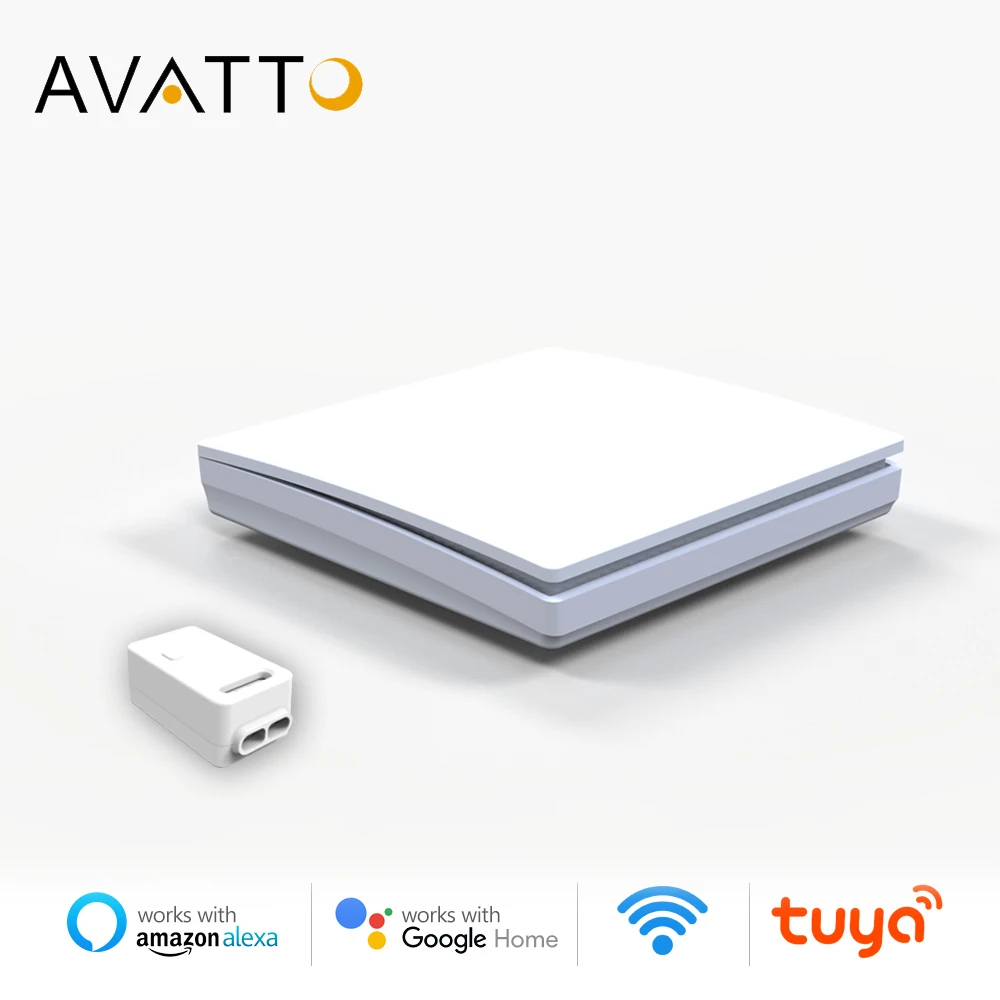 Настенный выключатель AVATTO Tuya без аккумулятора провода с Wi-Fi RF433 беспроводной