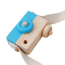 FULL-Cute Wooden Camera Baby Kids Hanging Camera Photography Prop Decoration Children Educational Toy Birthday Christmas Gifts