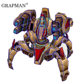 

Interstellar Protoss Immortal 3D Paper Model DIY Toys