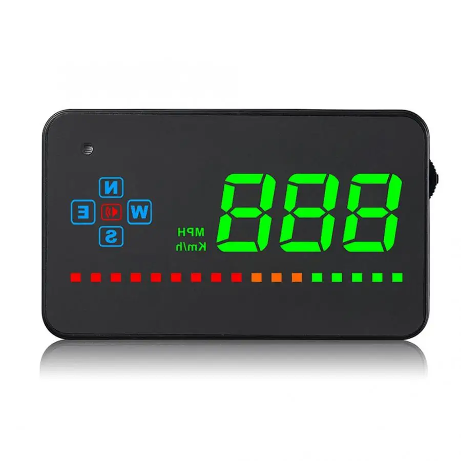 A2 HUD 3,5 дюймов Универсальный Автомобильный HUD Дисплей gps Системы с сигнализацией, хорошее качество, Предупреждение головой вверх Дисплей