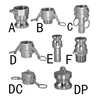 1/2 3/4 1-1/4 304 Stainless Steel Homebrew Camlock Fitting Adapter MPT FPT Barb Camlock Quick Disconnect For Hose Pumps Fittings ► Photo 1/6