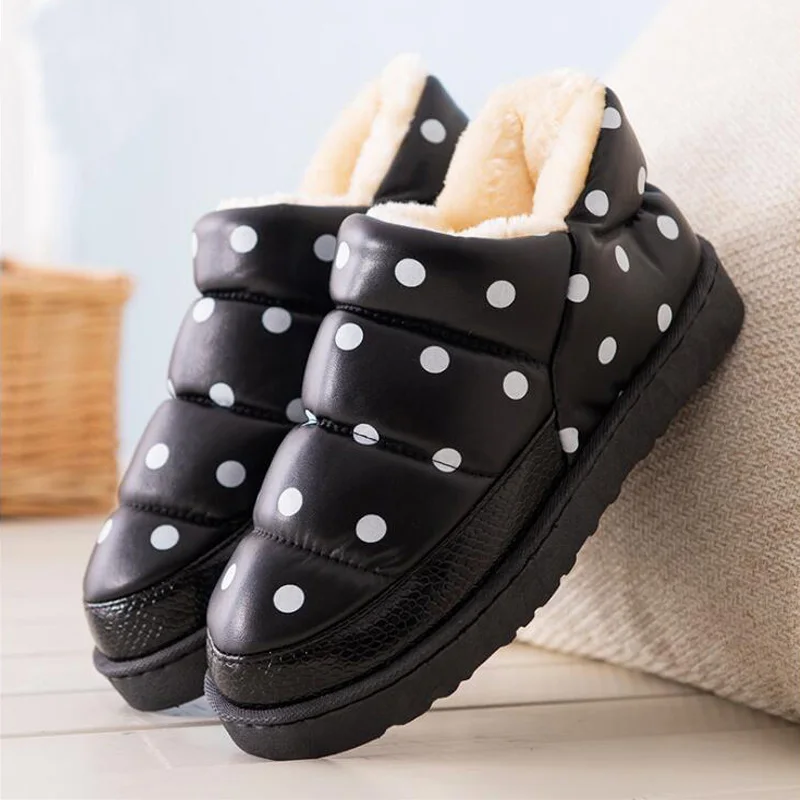 BONJEAN/ женские зимние ботинки; botas femininas; водонепроницаемые теплые ботильоны на плоской подошве с толстым плюшем для женщин; зимняя обувь на платформе