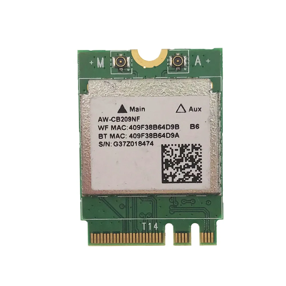 

Для Realtek RTL8821AE Dual Band 2,4 + 5 ГГц 433M Bluetooth V4.0 NGFF M.2 Wifi WLAN 802.11ac беспроводная карта