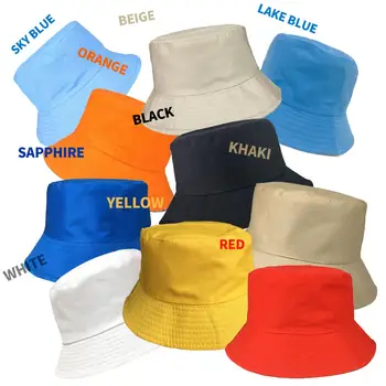 

10 Color Summer Foldable Bucket Parent-Child Hat Unisex Women Outdoor Sunscreen Cotton Fishing Hunting Cap Men Sun Prevent Hats
