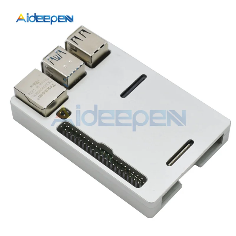 Silver Для Raspberry Pi 4B Rpi Модель B Plus CNC алюминиевый ультра тонкий металлический корпус с радиатором черный/серебристый для Raspberry Pi 4 - Цвет: Silver