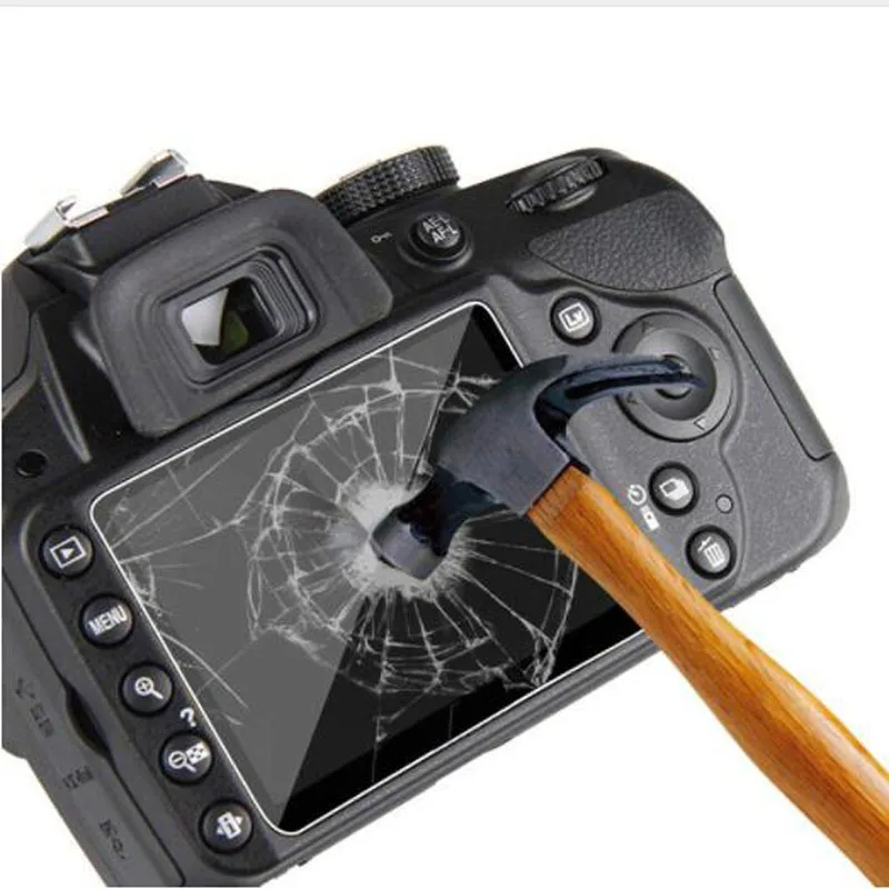 Tempered Glass Protector Cover For Nikon D5000 DSLR Camera LCD Display Screen Protective Film Guard Protection. 