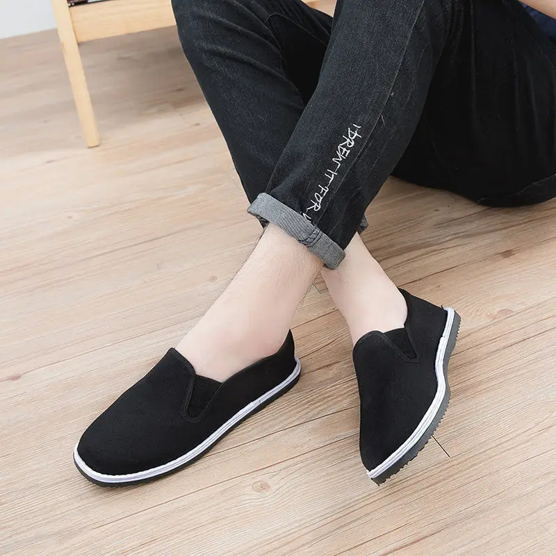 Casual Shoes Men's 2023 New Outdoor Light Canvas Walking Shoes Spring Autumn Men's Moccasin Antiskid Driving Shoes Large 45 3